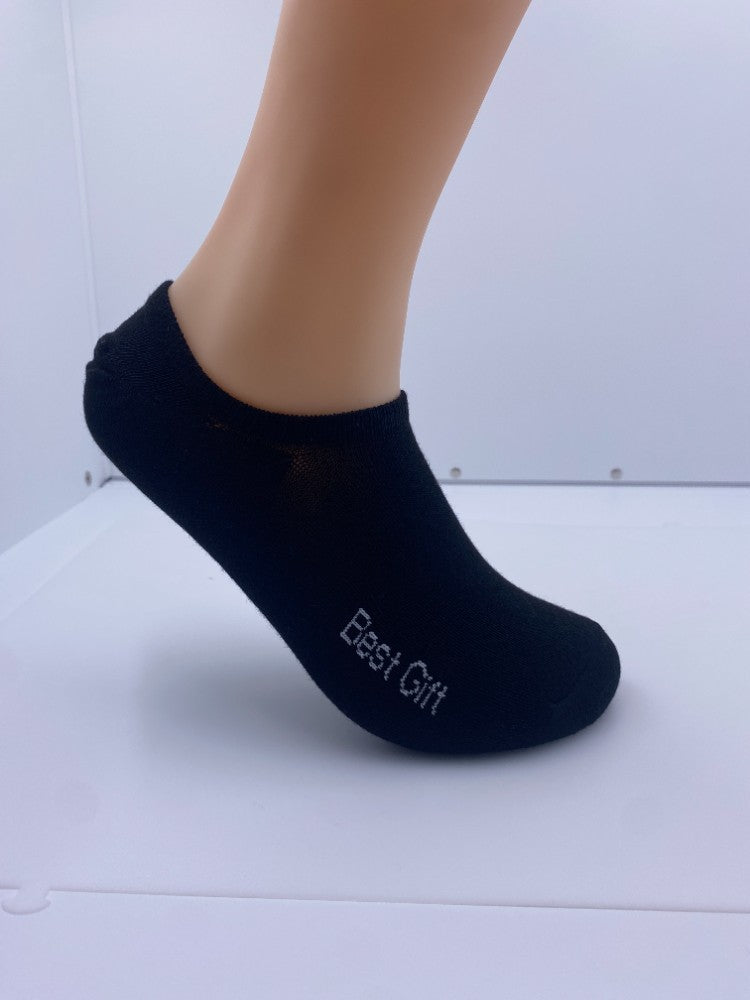 12 Pairs Of Thin Black Invisible Socks